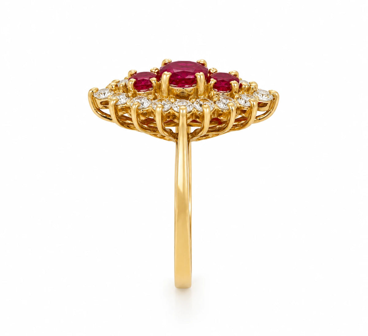 Bague or et Rubis