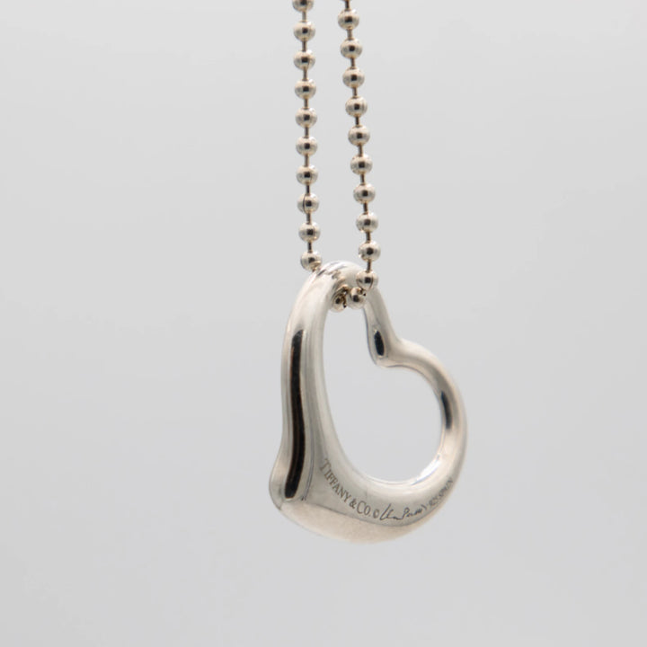 Tiffany & Co. Collier Open Heart Argent