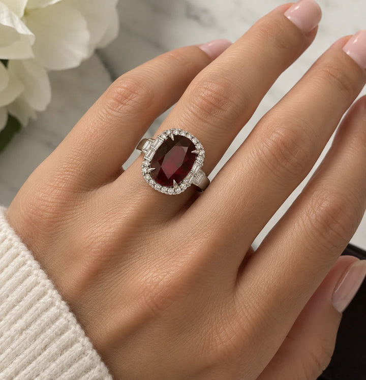 Bague or et Rubis