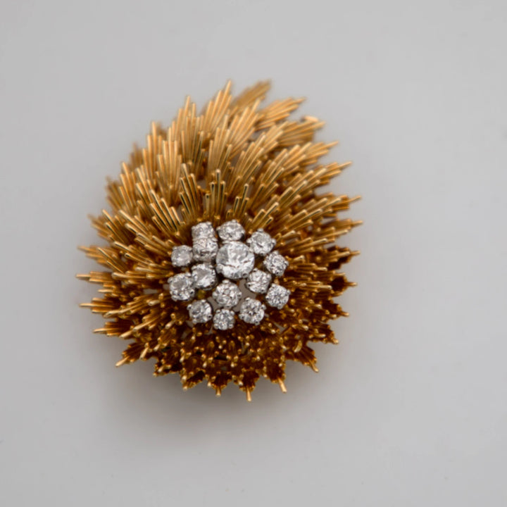 Broche Or jaune et Diamant