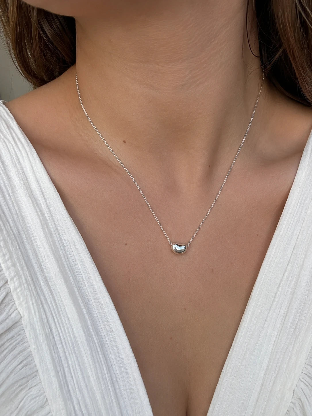 Tiffany & Co. Collier Bean argent