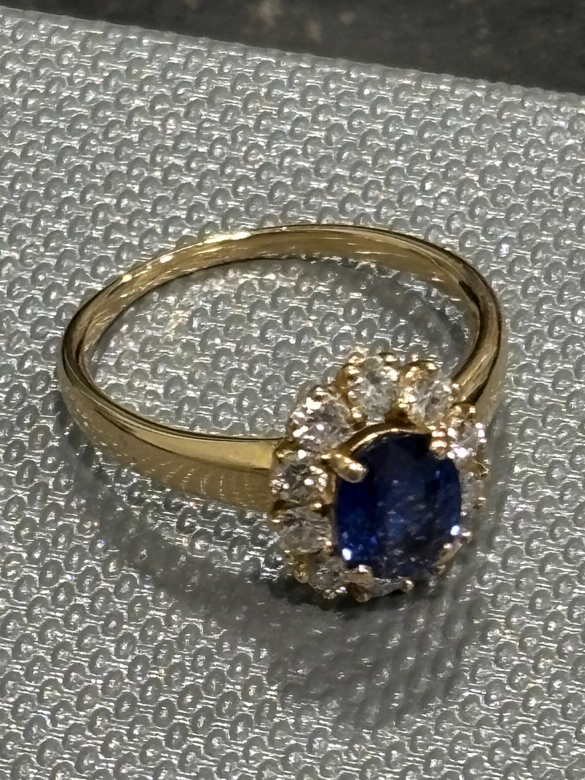 Bague or et Saphir