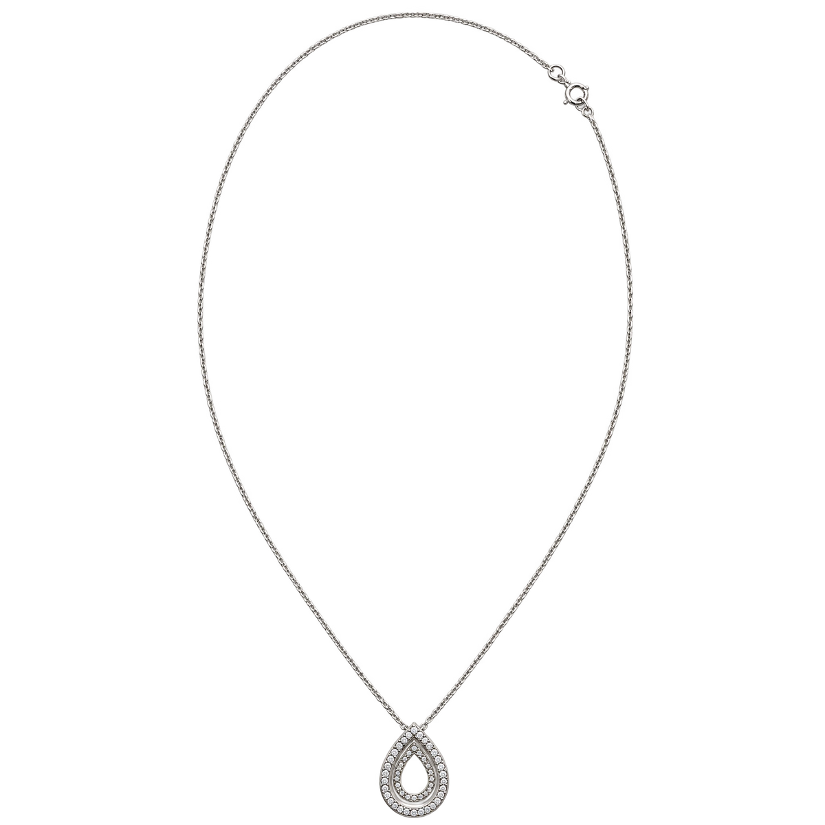 Collier or et Diamant pavage