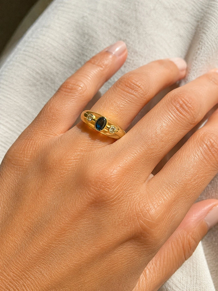 Morabito Bague Mystérieuse or et Saphir
