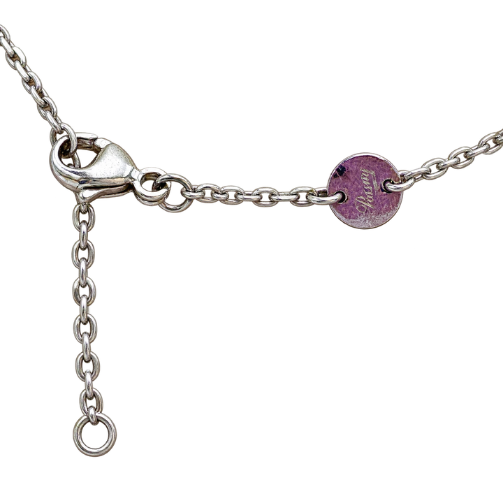 Poiray Collier Coeur entrelacé argent