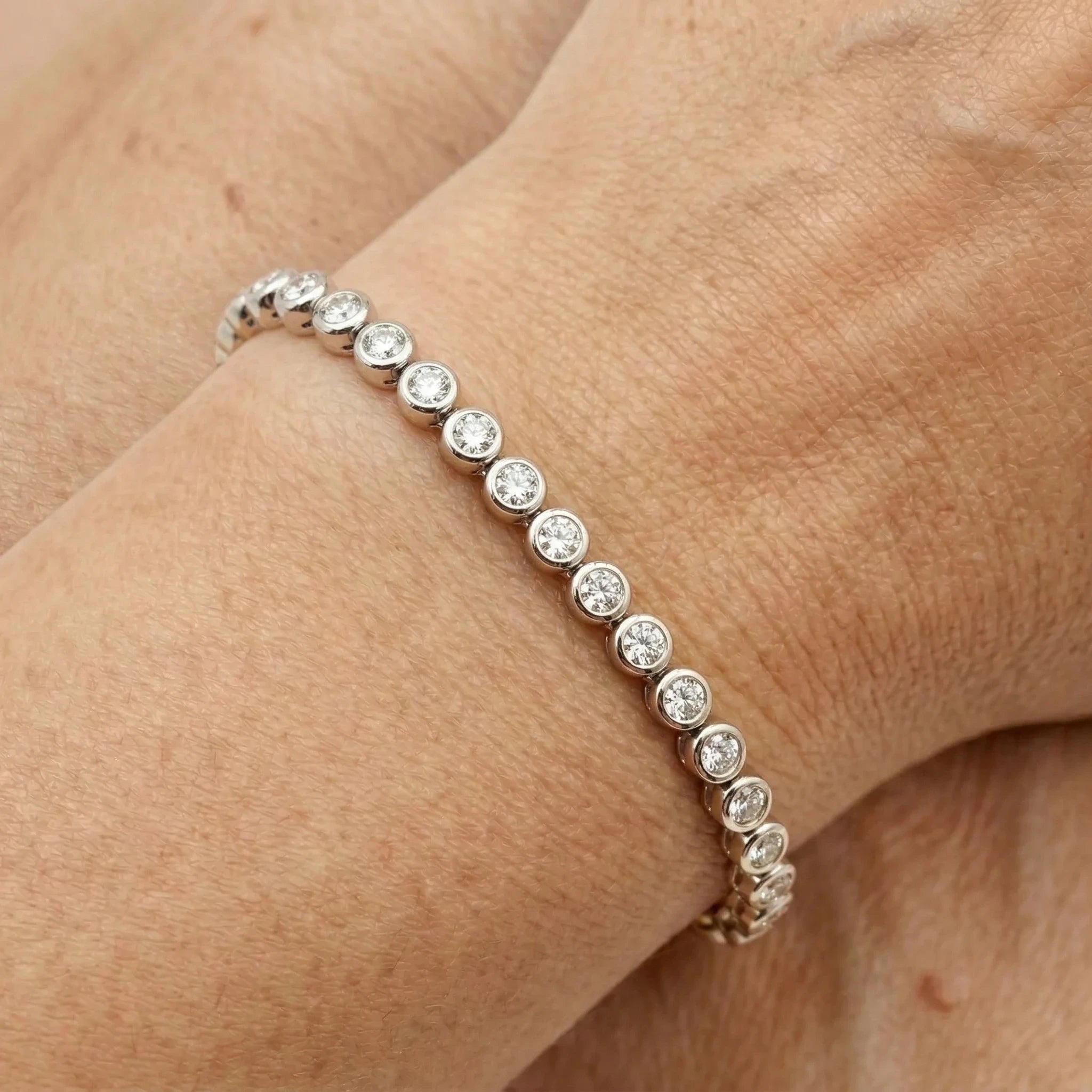 Bracelet Or blanc et Diamant