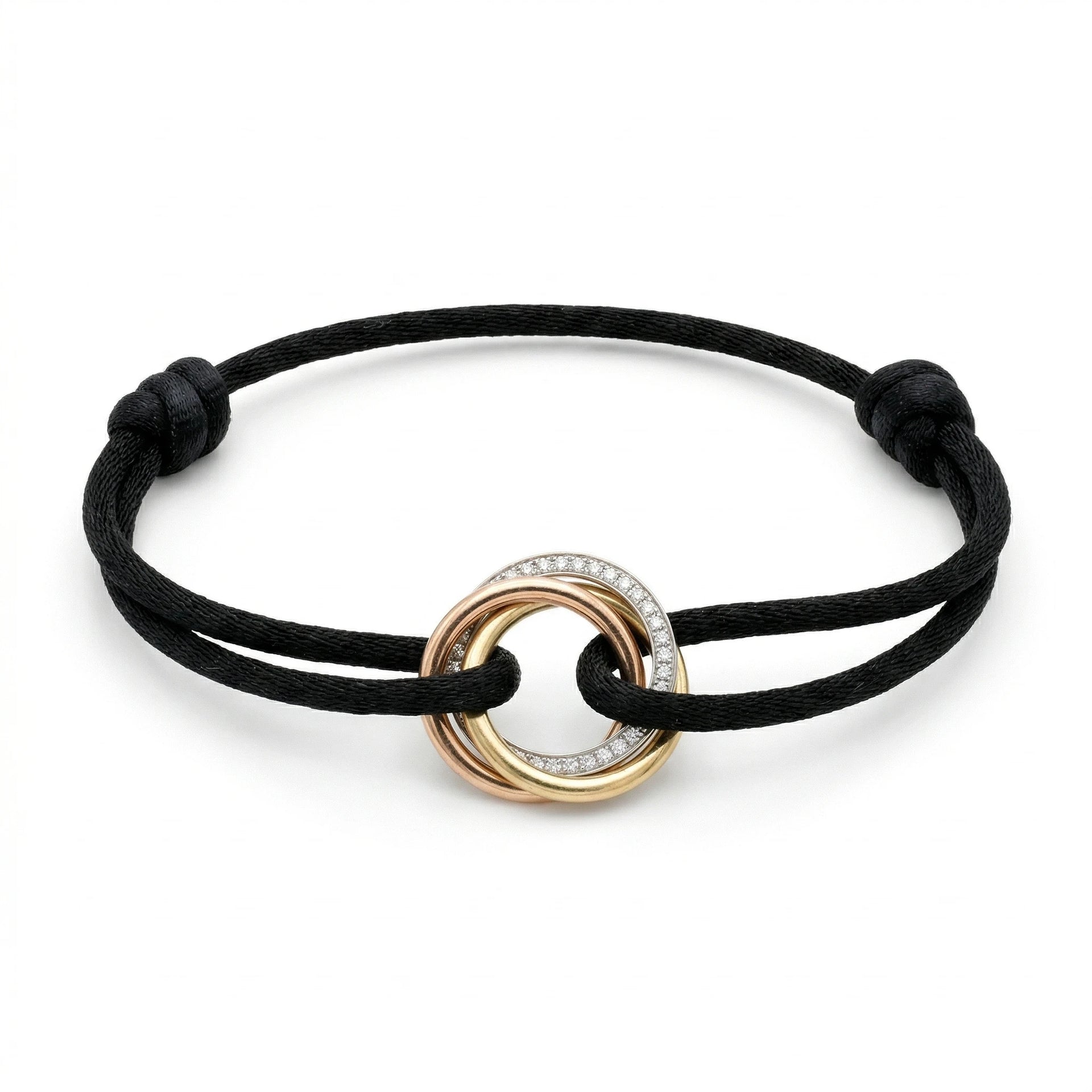 Cartier Bracelet Trinity Or jaune et Diamant pavage