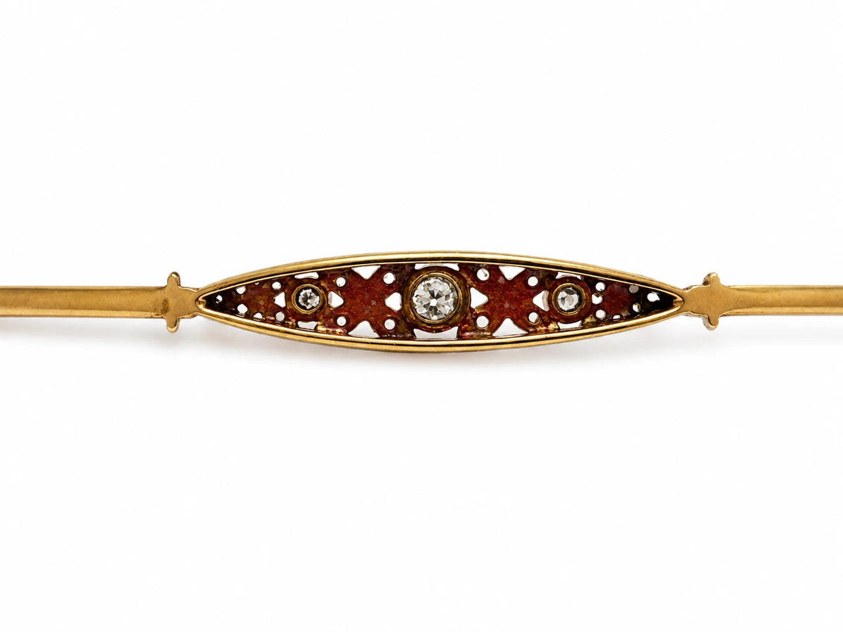Broche or et Diamant