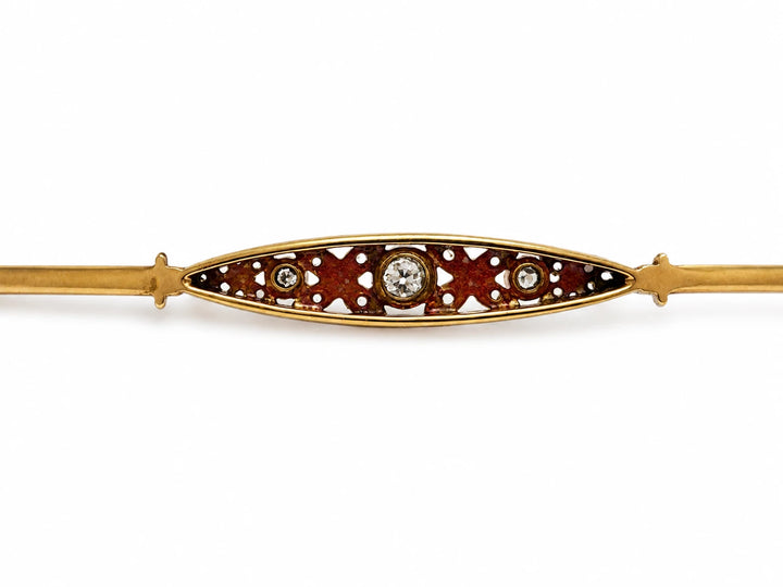 Broche or et Diamant
