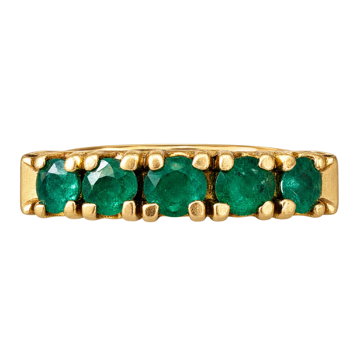 Bague or et Émeraude