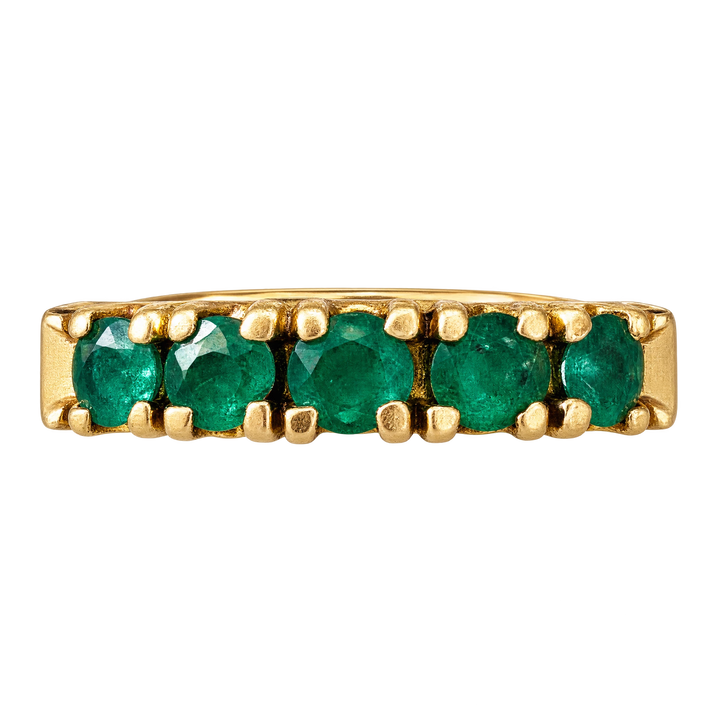 Bague or et Émeraude