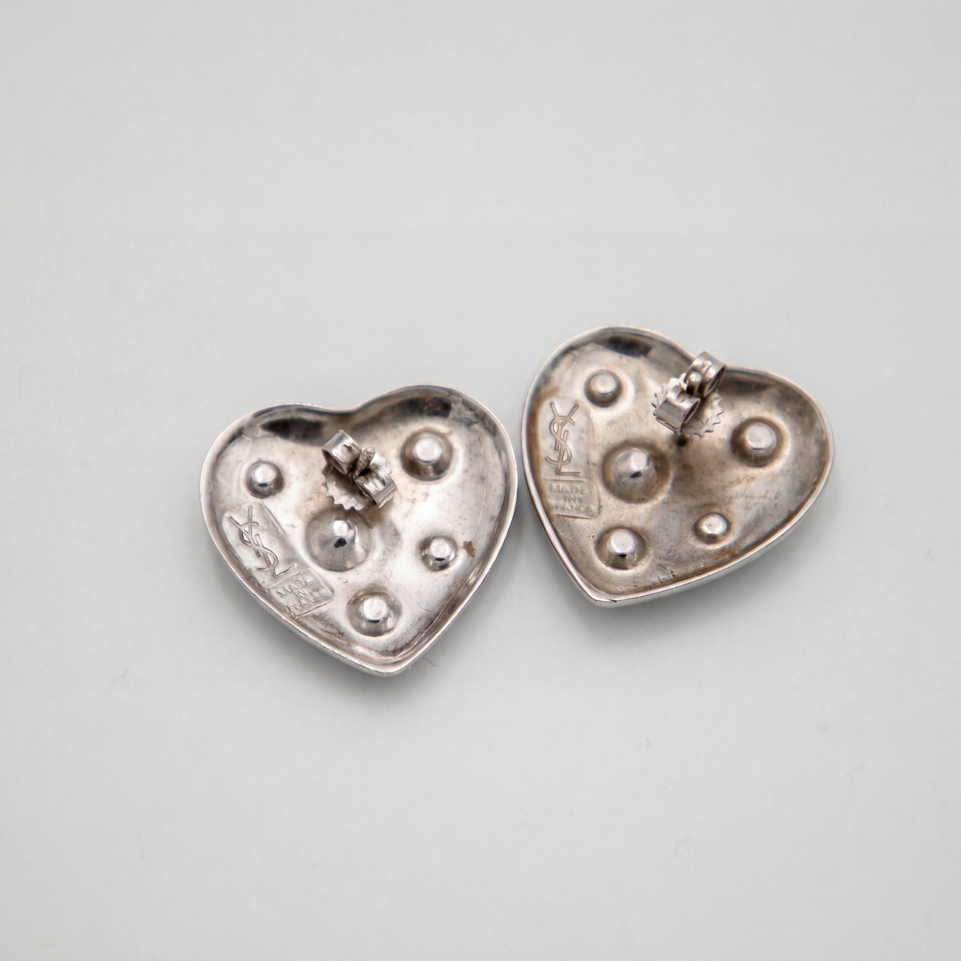 yves saint laurent Boucles d'oreilles Argent et strass