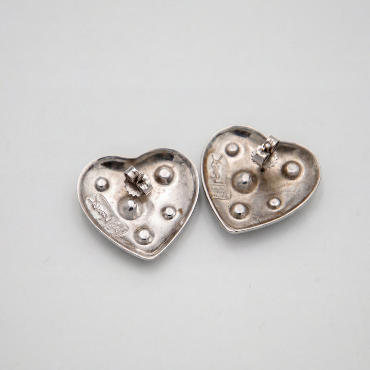 yves saint laurent Boucles d'oreilles Argent et strass