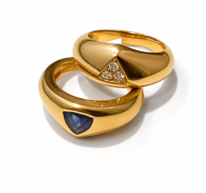 Bagues Or jaune et Diamant
