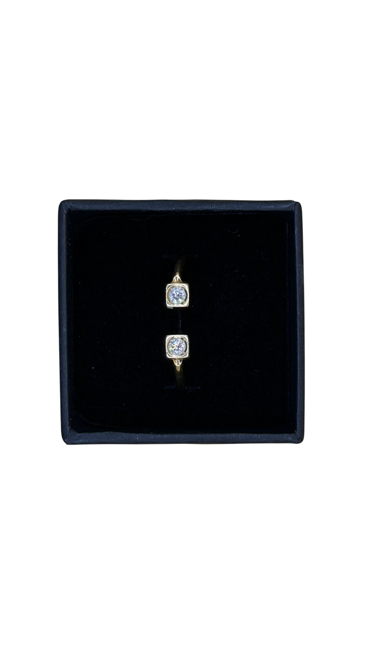 Dinh van Bague Le cube diamant or et Diamant