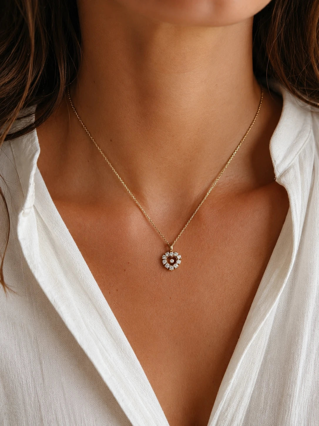 Chopard Collier Happy diamond Or jaune et Diamant