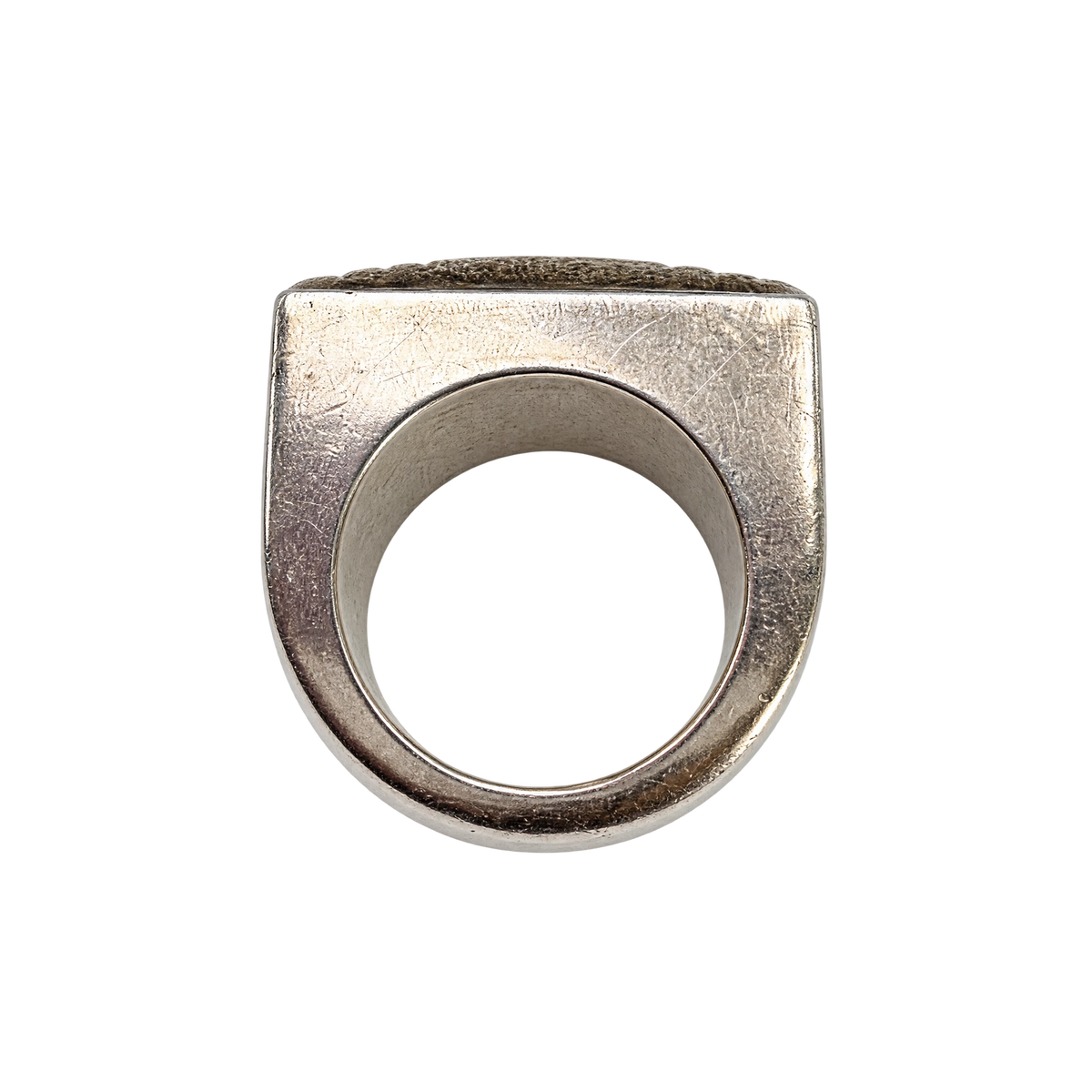Hermès Bague Kelly Lock argent