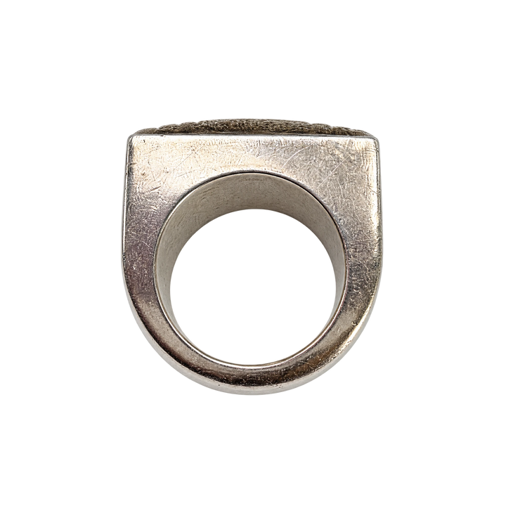 Hermès Bague Kelly Lock argent