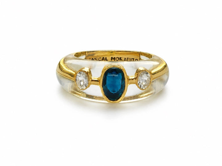 Morabito Bague Mystérieuse or et Saphir