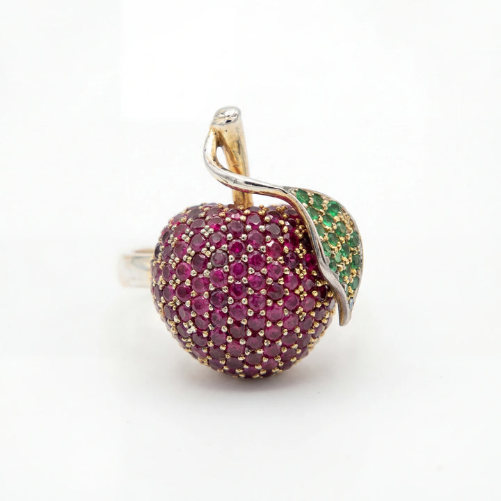 Bague or et Rubis