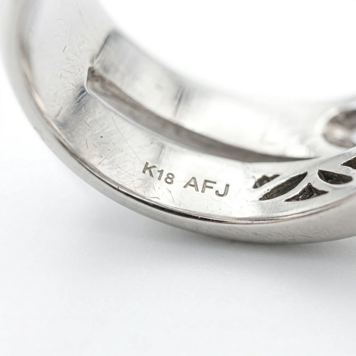 Non signée Bague Or blanc et Diamant pavage