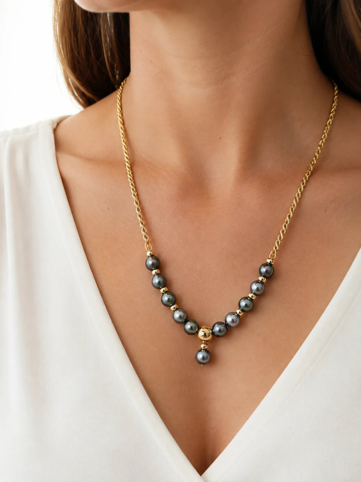 Collier or et Perle
