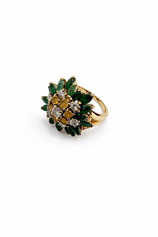 Bague Or jaune et Émeraude