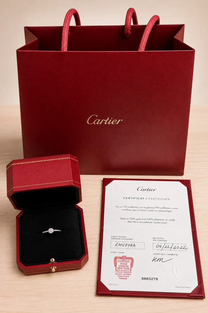 Cartier Bague platine et Diamants