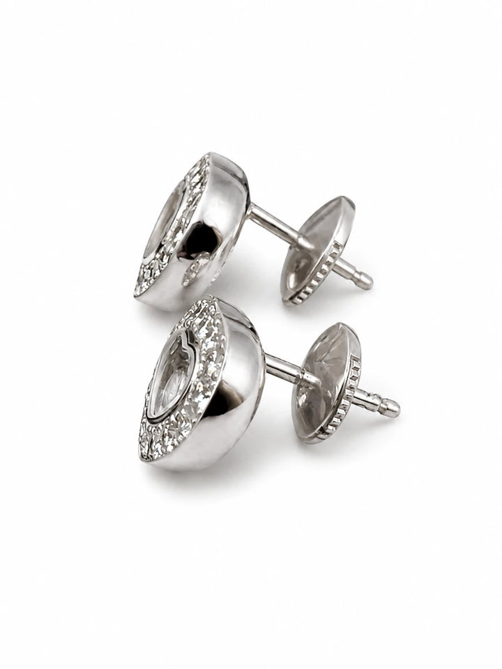 Chopard Boucles d'oreilles Happy diamond or et Diamant