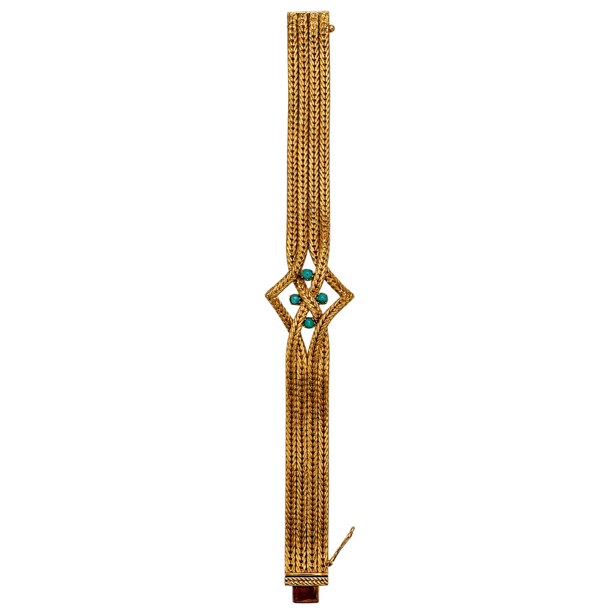 Bracelet or et Turquoise