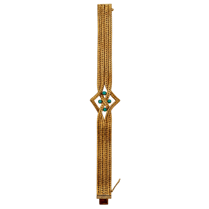 Bracelet or et Turquoise