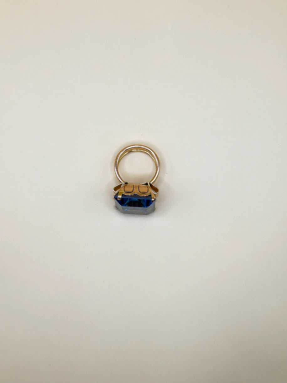 Bague Or jaune et Topaze