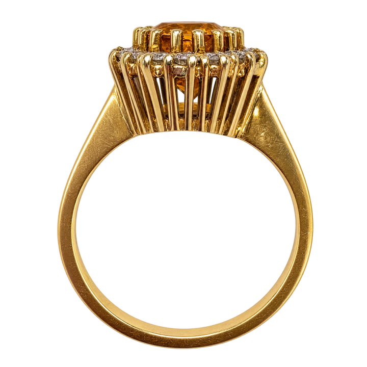 Bague or et Citrine