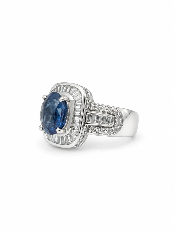 Bague or et Saphir