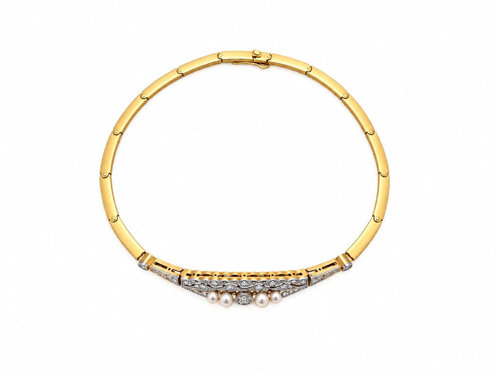 Bracelet platine et Diamant pavage