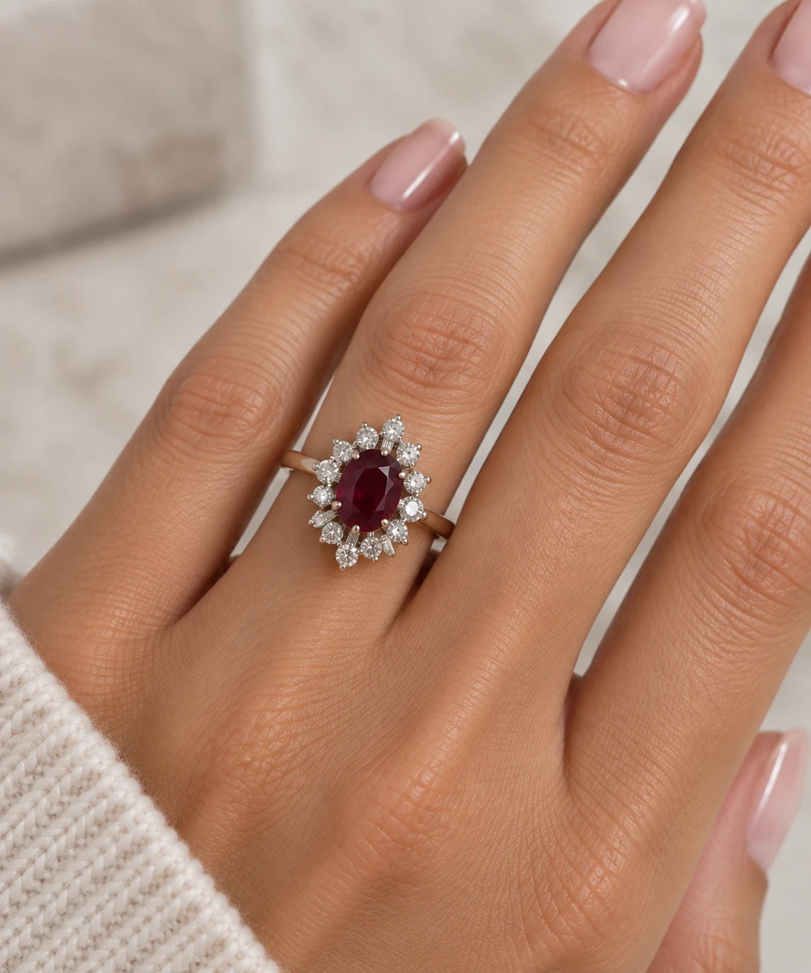 Bague or et Rubis