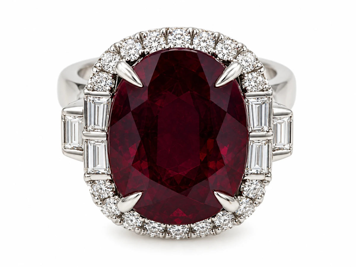 Bague or et Rubis