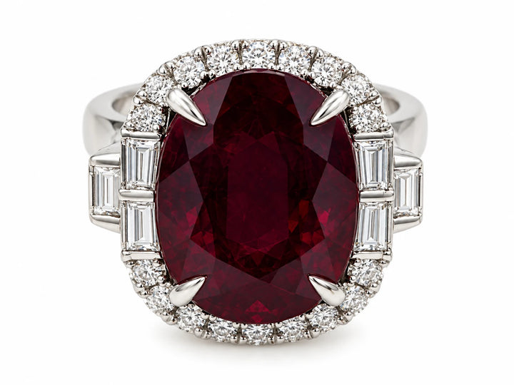 Bague or et Rubis