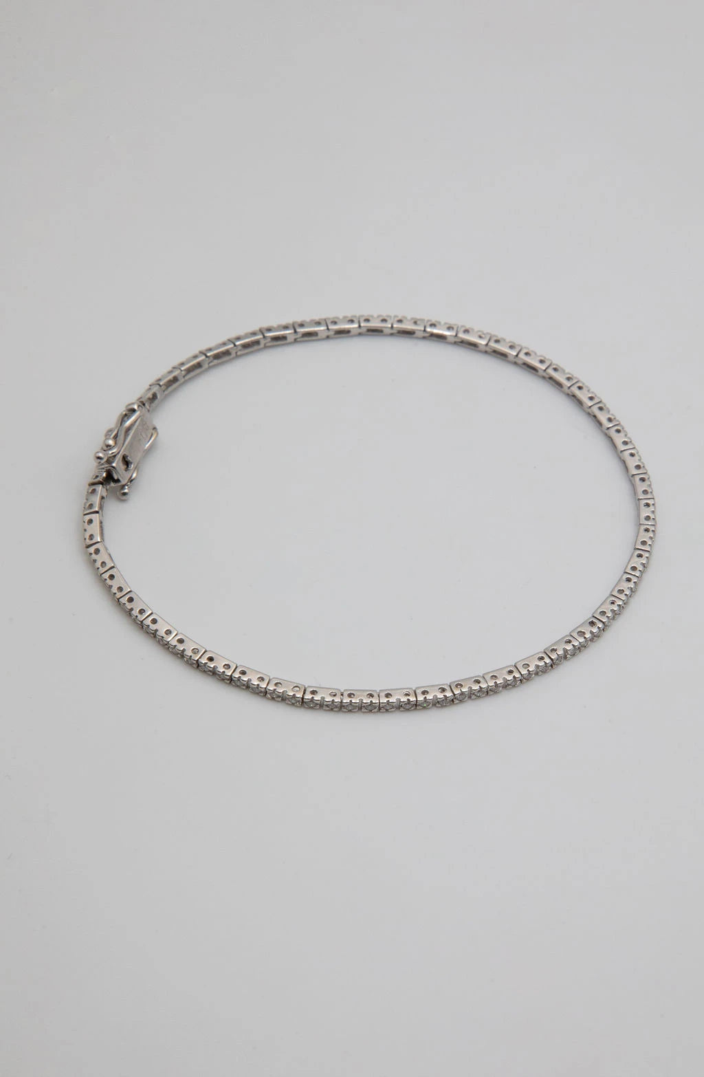 Bracelet Or blanc et Diamant pavage
