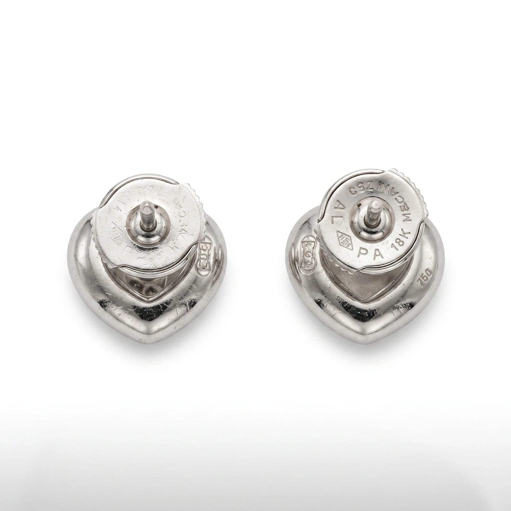 Chopard Boucles d'oreilles Happy diamond Or blanc et Diamant