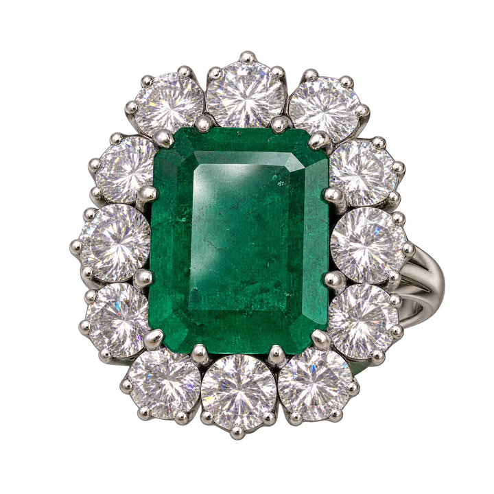 Bague or et Émeraude