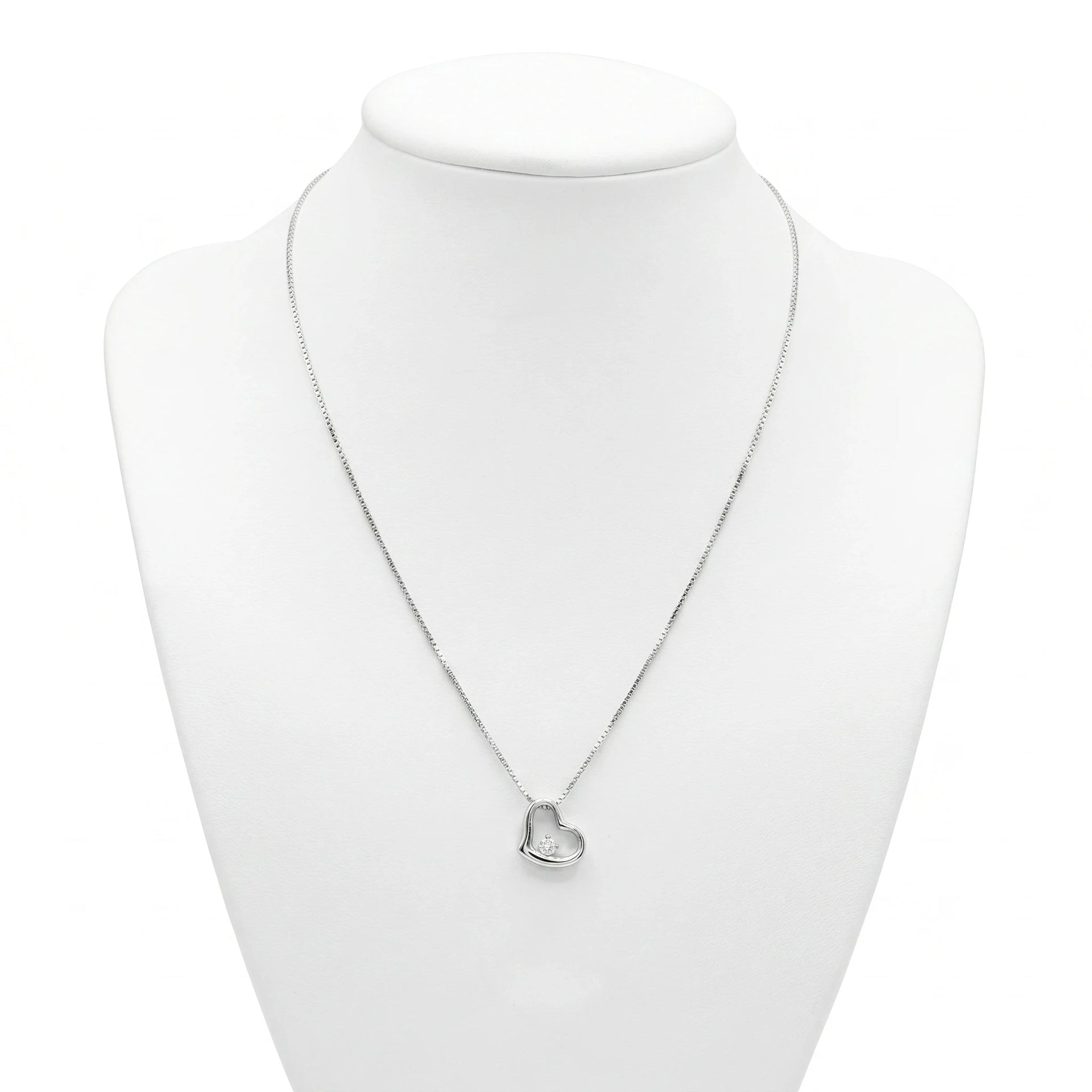 Collier Or gris et Diamant
