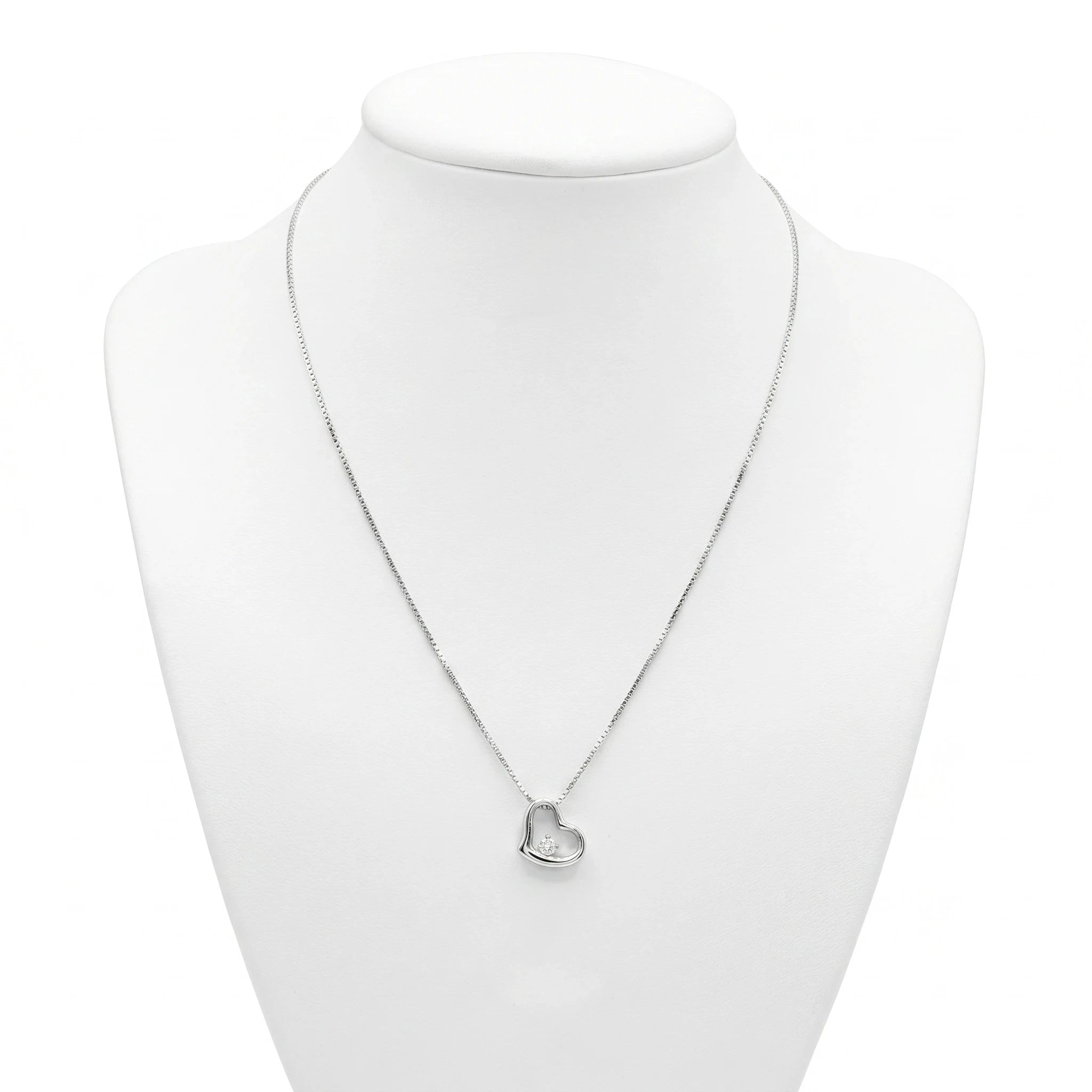 Collier Or gris et Diamant