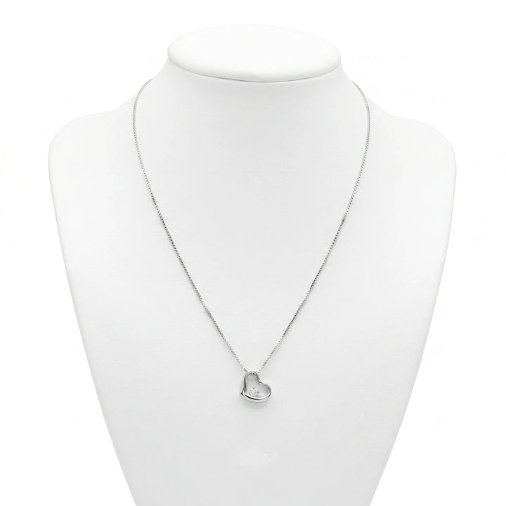 Collier Or gris et Diamant