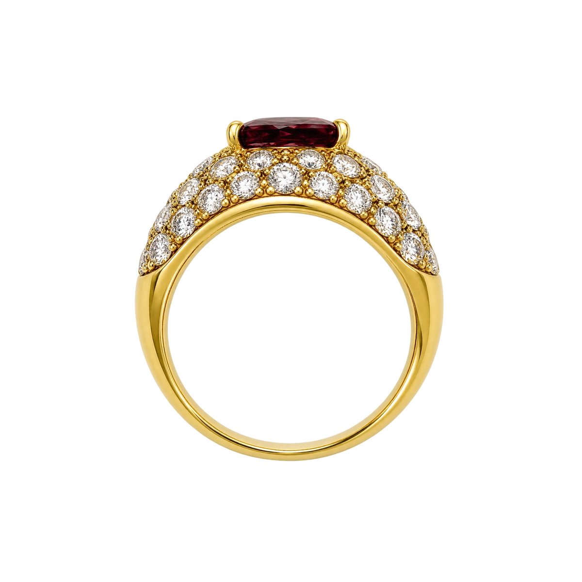 Bague or et Rubis