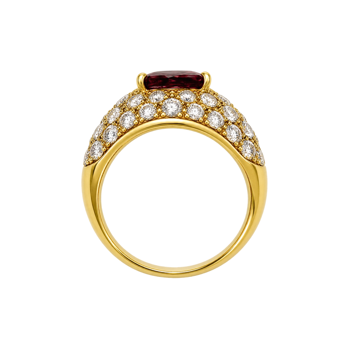 Bague or et Rubis