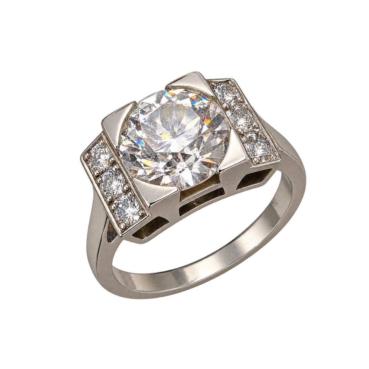 Bague platine et Diamant