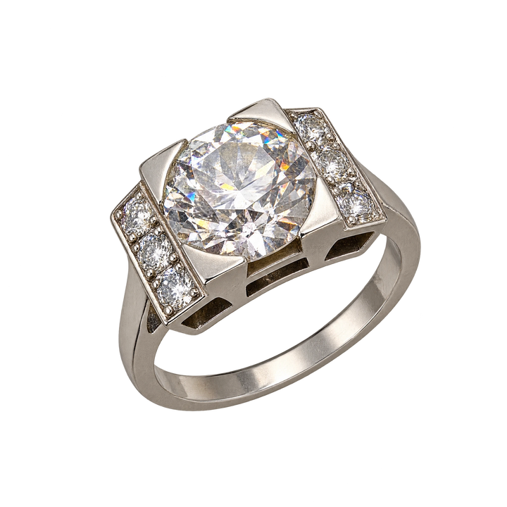 Bague platine et Diamant