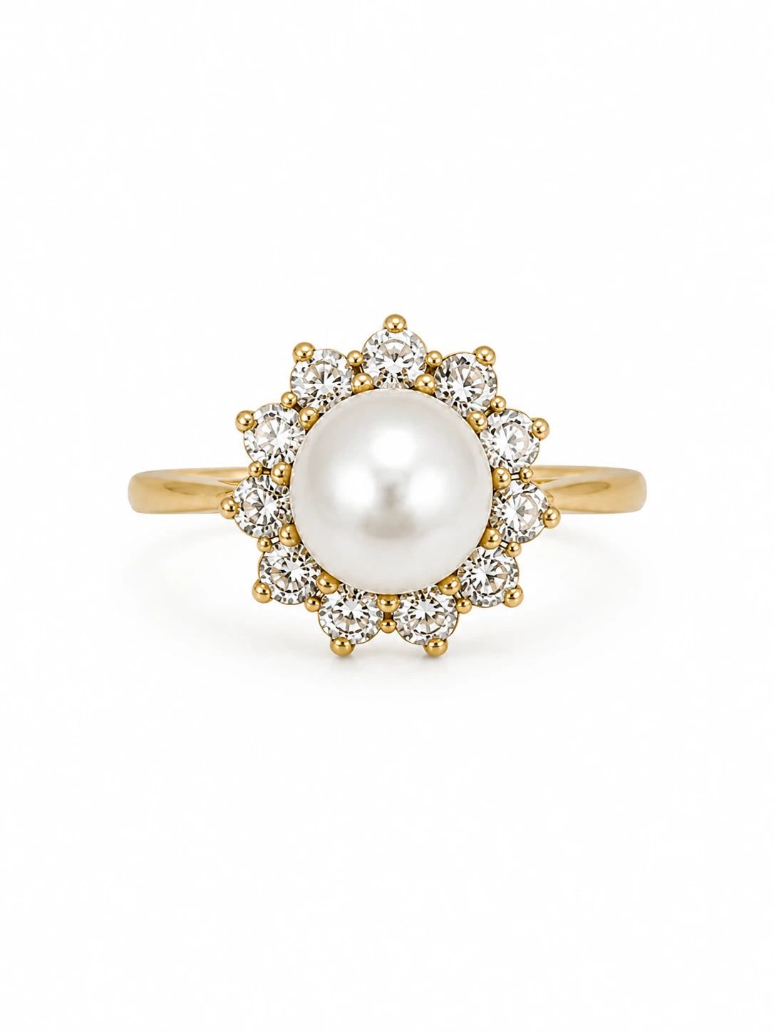 Bague Or jaune et Perle
