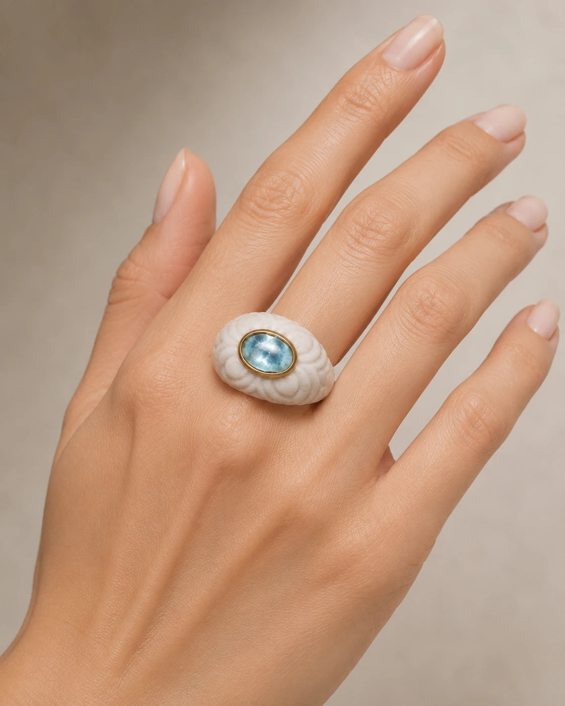 Bulgari Bague Chandra or et Topaze